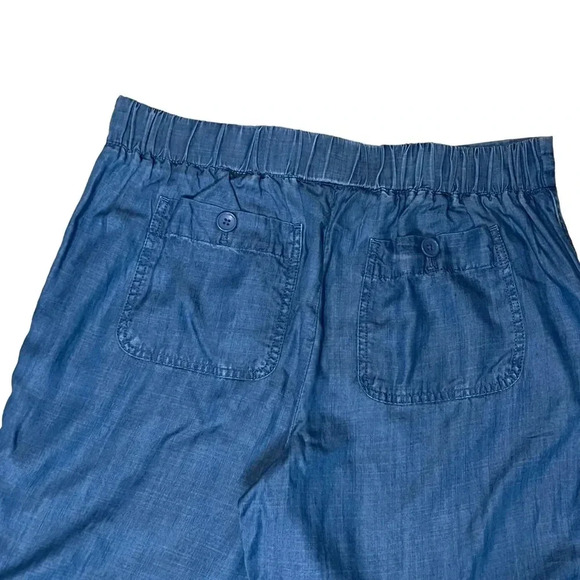 NWT Talbots Jean Chambray Drawstring Pants Size 8P - Picture 6 of 7